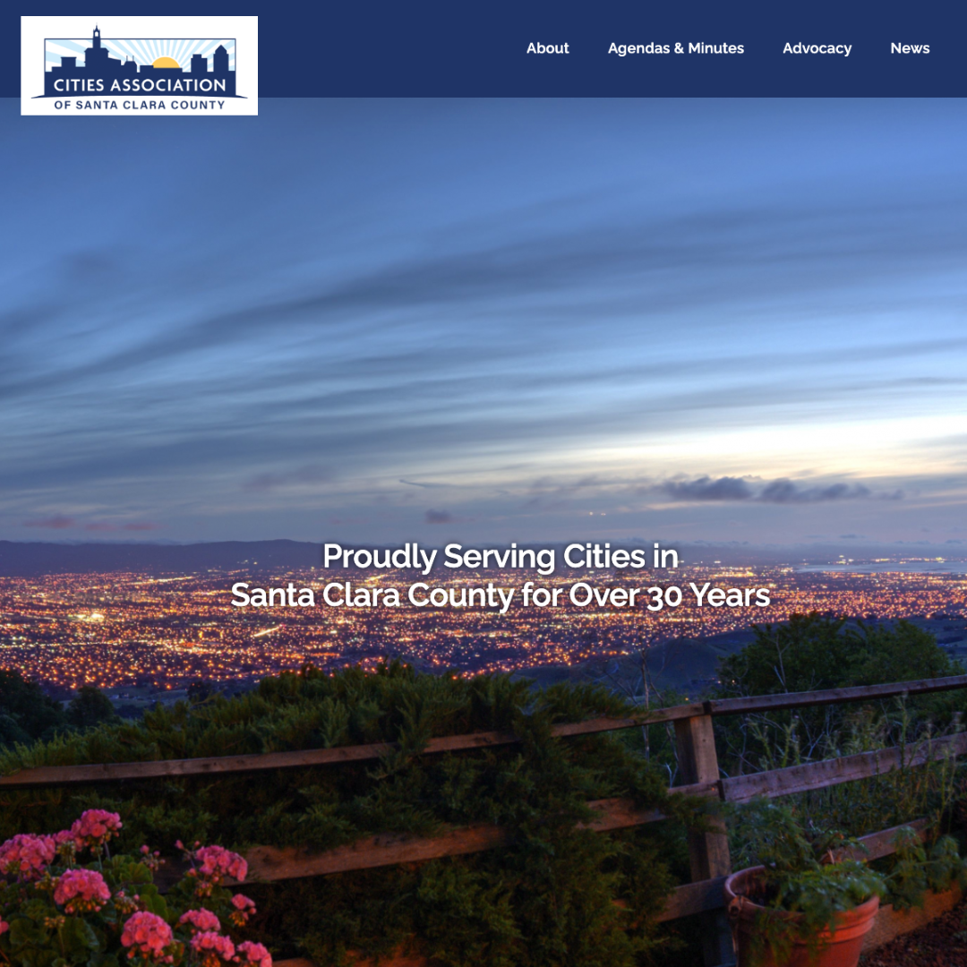 CASCC redesigned website screengrab of homepage